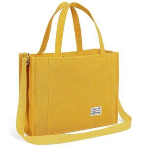 Women'S Canvas Bag Handbags Multi Pocket Retro Day Strap Satchel Top